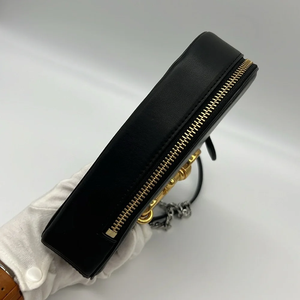 Rebecca Minkoff Heart Crossbody Bag Black Gold Silver - Picture 5 of 16